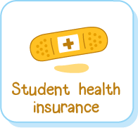 Button: Student health insurance