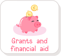 Button: Grants and financial aid